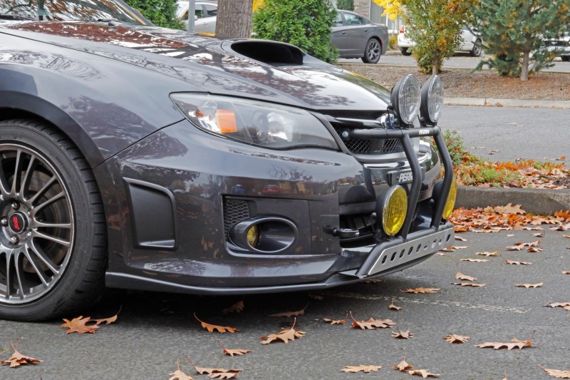 Subaru WRX STI Tow Hook Kit - Front - Perrin Performance - Flat Black - `08-`14